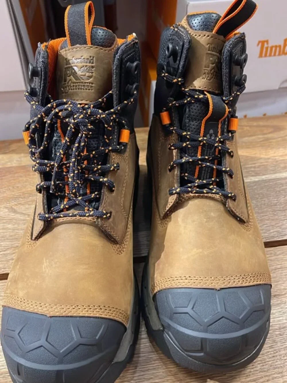 TIMBERLAND PRO MEN'S  6'' COMPOSITE SAFETY TOE LT BROWN  A648B-EM8 ALL SIZES
